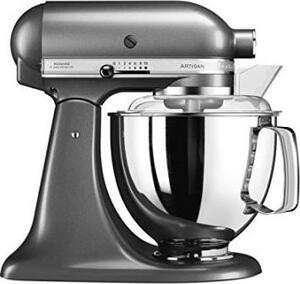 KITCHENAID Impastatrice Planetaria Capacit Ciotola 4.8 Litri Potenza 300 Watt colore Argento Medaglia - 5KSM175PSEMS Artisan