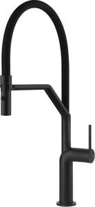 Miscelatore monocomando Gessi Semi-pro Stelo 60315 299 49 cm Nero opaco