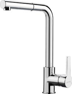Miscelatore da cucina Smeg con leva e doccetta estraibile MID1CR 32,5 cm cromato