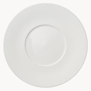 Set di 6 piatti da portata in Fine Bone China Cross White