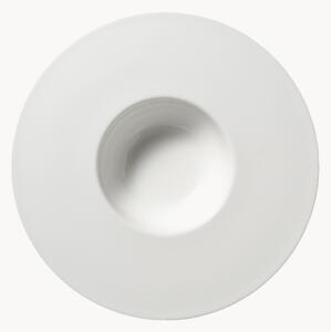 Set di 6 piatti fondi in Fine Bone China Cross White