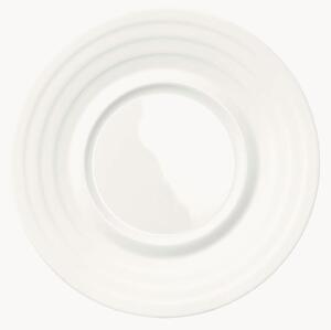 Set di 6 piattini in Fine Bone China Cross White