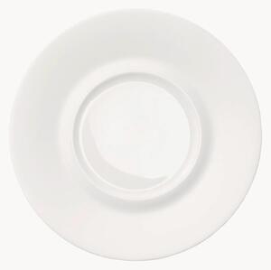 Set di 6 piattini in Fine Bone China Cross White