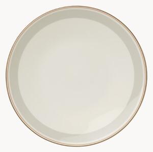 Set di 6 piatti piani in Fine Bone China Capri