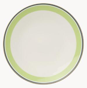 Set di 6 piatti piani in Fine Bone China Capri