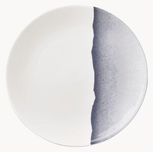 Set di 6 piatti da dessert in Fine Bone China Silhouette