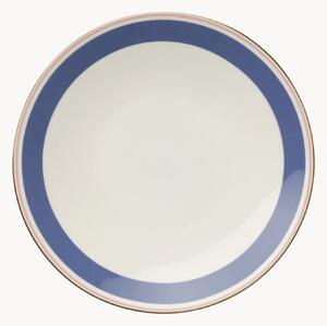 Set di 6 piatti da dessert in Fine Bone China Capri