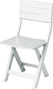NBrand Sedia per Esterni Pieghevole Set 4 Sedie da Giardino in Resina colore Bianco