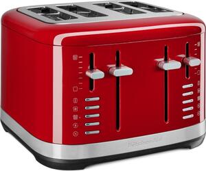 KITCHENAID Tostapane 4 Fette Potenza 1640 Watt con 7 Livelli di Doratura colore Rosso - 5KMT4109EER