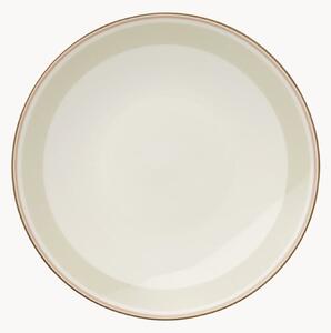 Set di 6 piatti da dessert in Fine Bone China Capri