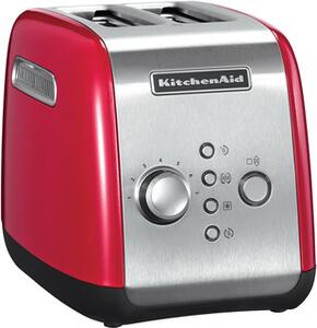 KITCHENAID Tostapane 2 fette Potenza 1100 Watt Funzione scongelamento e Vassoio raccoglibriciole - colore Rosso - 5KMT221EER