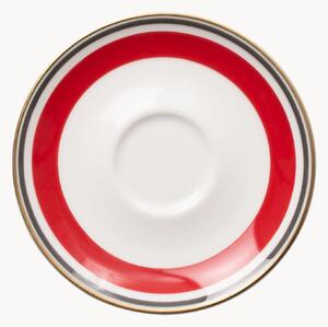 Set di 6 piattini in Fine Bone China Capri
