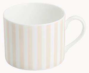 Set di 6 tazze in Fine Bone China Pastel Stripes