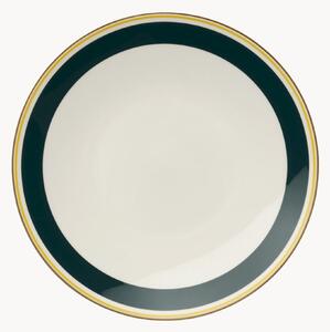 Set di 6 piatti da dessert in Fine Bone China Capri