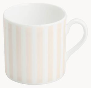 Set di 6 tazzine da caffè in Fine Bone China Pastel Stripes