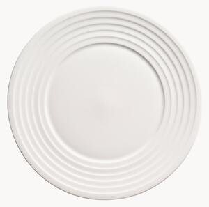 Set di 6 piatti piani in Fine Bone China Relief Fine Dining
