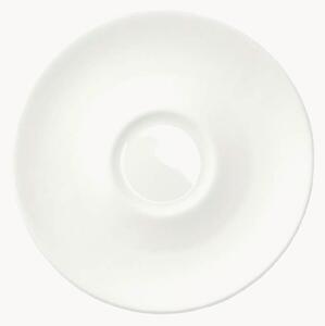 Set di 6 piattini in Fine Bone China Cross White