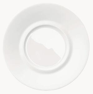 Set di 6 piattini in Fine Bone China Cross White