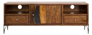 Mobile porta tv design industriale in ferro e legno - Arrediorg