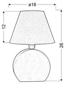 Lampada da tavolo per bambini gialla Ofelia – Candellux Lighting