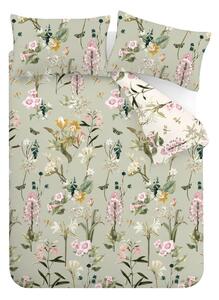 Biancheria da letto verde chiaro in cotone per letto matrimoniale 200x200 cm Exotic Floral – RHS