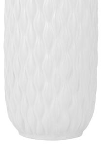 Vaso da Tavolo Decorativo gres porcellanato Bianca 31 cm Glamour in stile moderno Beliani