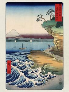 Stampe d'arte Hokusai - The Coast At Hota In Awa Province, Katsushika Hokusai, (30 x 40 cm)