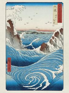 Stampe d'arte Hokusai - Naruto Whirlpool, Utagawa Hiroshige, (30 x 40 cm)