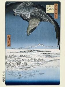 Stampa d'arte Hokusai - Fukagawa Susaki and Jumantsubo, Utagawa Hiroshige, (30 x 40 cm)