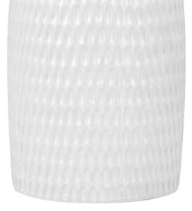Vaso da Tavolo Decorativo gres porcellanato Bianca 25 cm stile moderno boho esterno interno Beliani