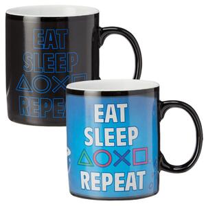 Tazza cambiacolore Playstation - Eat Sleep Repeat