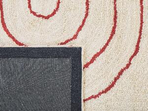 Tappeto di cotone 80 x 150 cm minimalista scandinavo a pelo corto Beliani