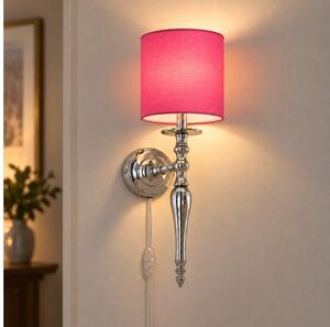 BRILAGI - Lampada da parete NUBILA 1xE27/60W/230V cromo lucido/rosa