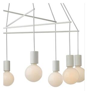 Redo 01-1564 - Lampadario a cavo MIKADO 8xE27/42W/230V pr. 82 cm bianco