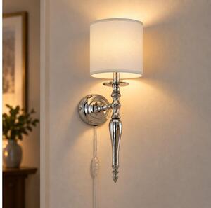 BRILAGI - Lampada da parete NUBILA 1xE27/60W/230V cromo lucido/crema