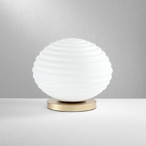 Eco-Light Lampada da tavolo Ripple, colore oro/opal, Ø 32 cm