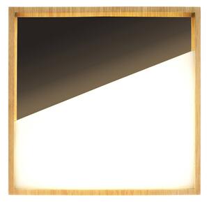 Eco-Light Applique a LED Vista, nero/legno chiaro, 40 x 40 cm