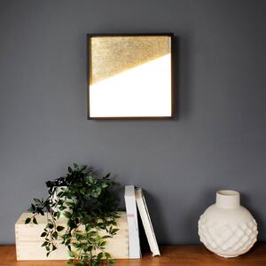 Eco-Light Applique a LED Vista, oro/nero, 30 x 30 cm