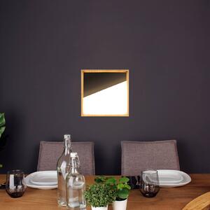 Eco-Light Applique a LED Vista, nero/legno chiaro, 30 x 30 cm