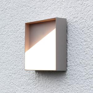 Eco-Light Applique da esterno ricaricabili a LED Meg, color sabbia, 15 x 15 cm