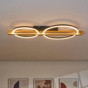 Eco-Light Plafoniera a LED Tovak, pino, lunghezza 75,8 cm, a 2 luci, legno