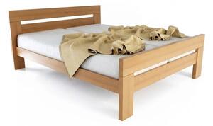 Letto matrimoniale di colore naturale in faggio massiccio con rete inclusa 180x200 cm Fiorentino – B.E.S