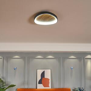 Eco-Light Applique a LED Bezi, legno chiaro, Ø 45 cm, legno, CCT