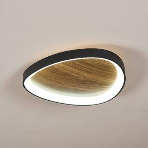 Eco-Light Applique a LED Bezi, legno chiaro, Ø 45 cm, legno, CCT