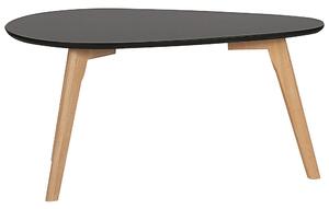 Set di 2 tavolini a nidocon piano grigio gambe in legno tavolino da caffè minimalista scandinavo Beliani