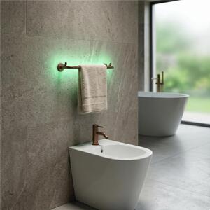 Porta Salviette da Bidet CM 30 LIGNO Dimensioni 30x12x h6 cm in verniciato bronzo opaco Garanzia di durata made In Italy