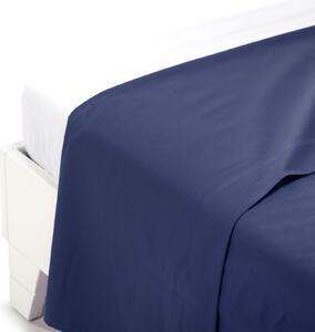 Lenzuolo Superiore In Cotone Tinta-unita Matrimoniale Caleffi Tinta Unita Blu Caleffi