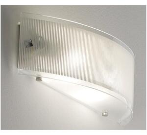 FENICE FASCIA GRANDE 40 CM 2 PORTALAMPADE VETRO SOPRA E SOTTO ECONOMICO DI ILLUMINANDO