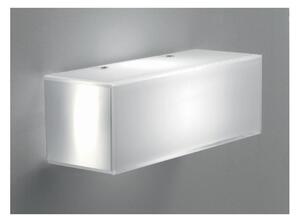 CUBIC PARETE/SOFFITTO LAMPADA IN VETRO BIANCO LATTE LUCIDO