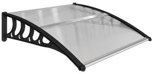 Outsunny Tettoia da Esterno in Policarbonato per Porte e Finestre, 103x96.5x27cm, Trasparente | Aosom Italy